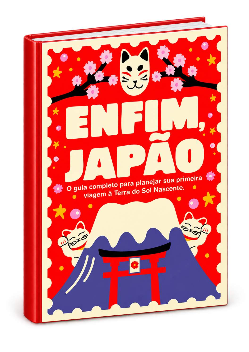 Mockup ilustrativo do e-book digital Enfim, Japão