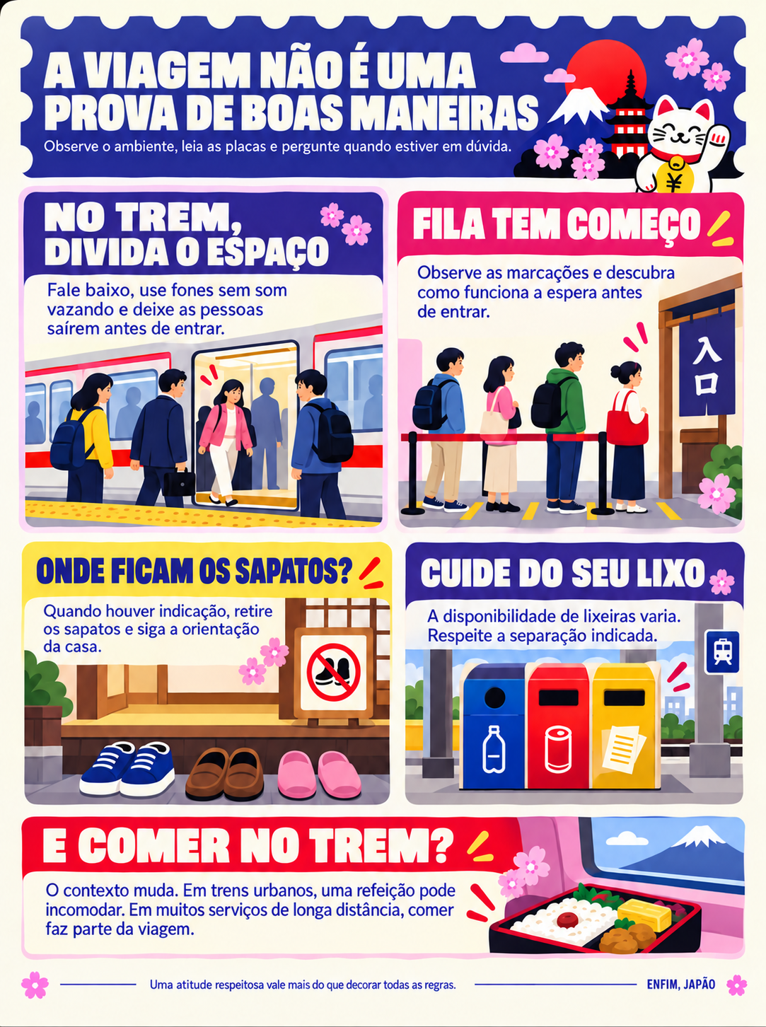 A viagem não é uma prova de boas maneiras
